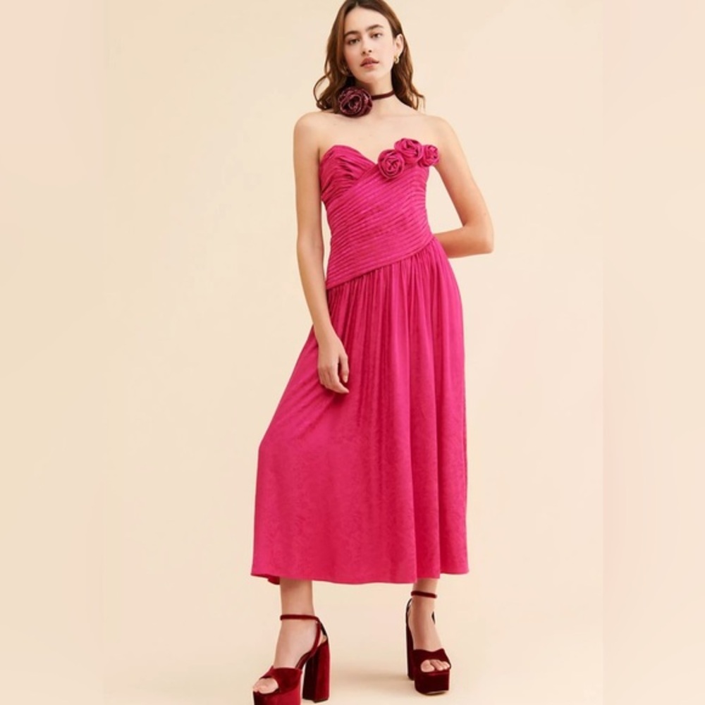 NWOT free people make an entrance maxi dress